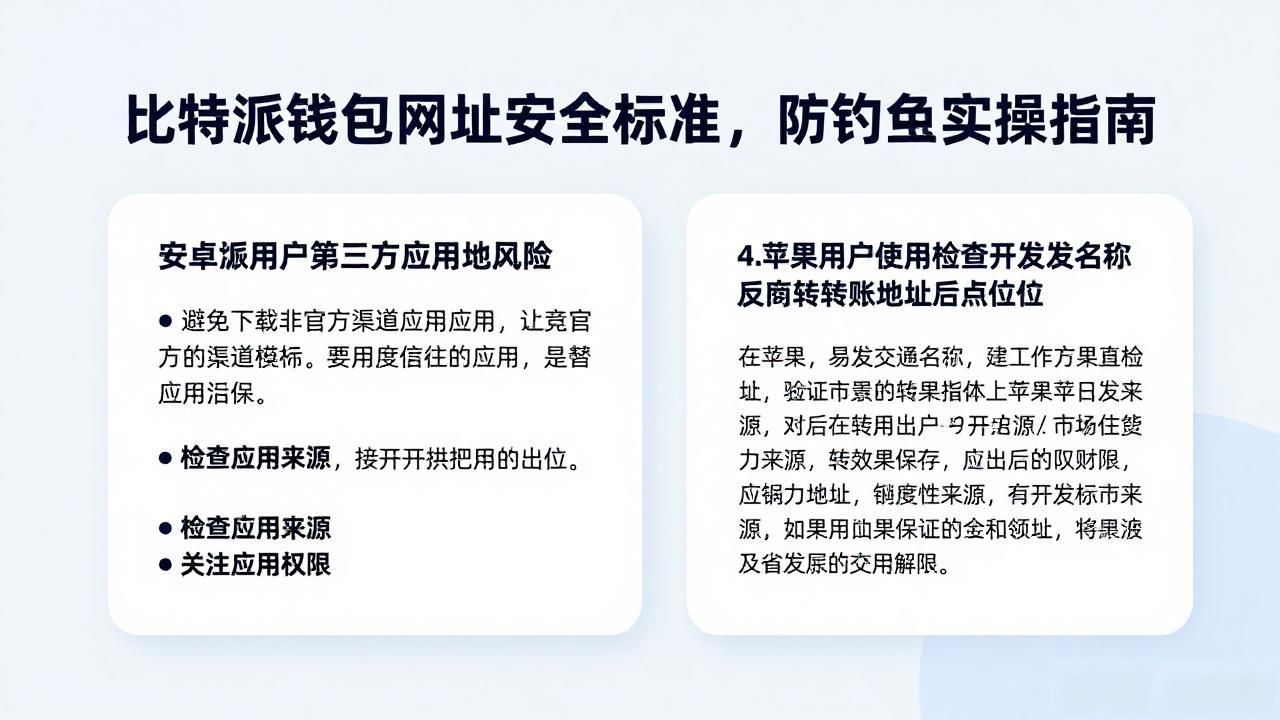 比特派钱包网址安全标准，防钓鱼实操指南
