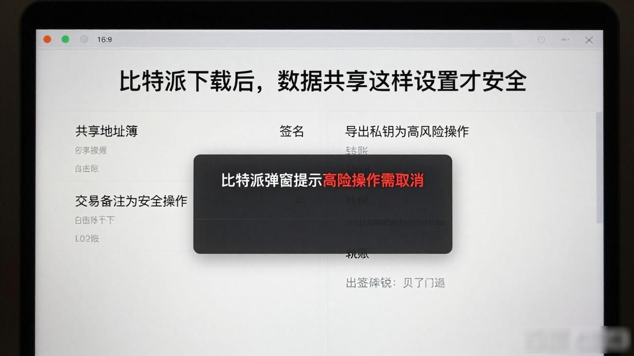比特派下载后，数据共享这样设置才安全