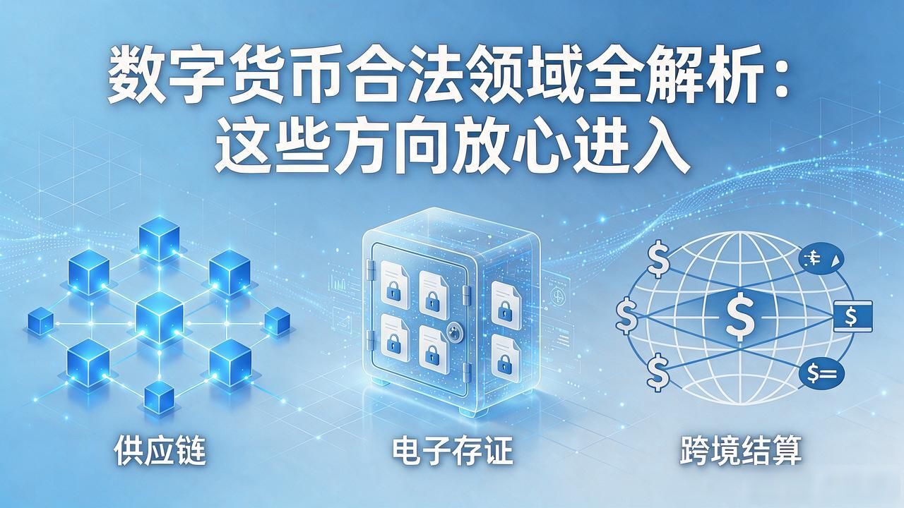 数字货币合法领域全解析：这些方向放心进入