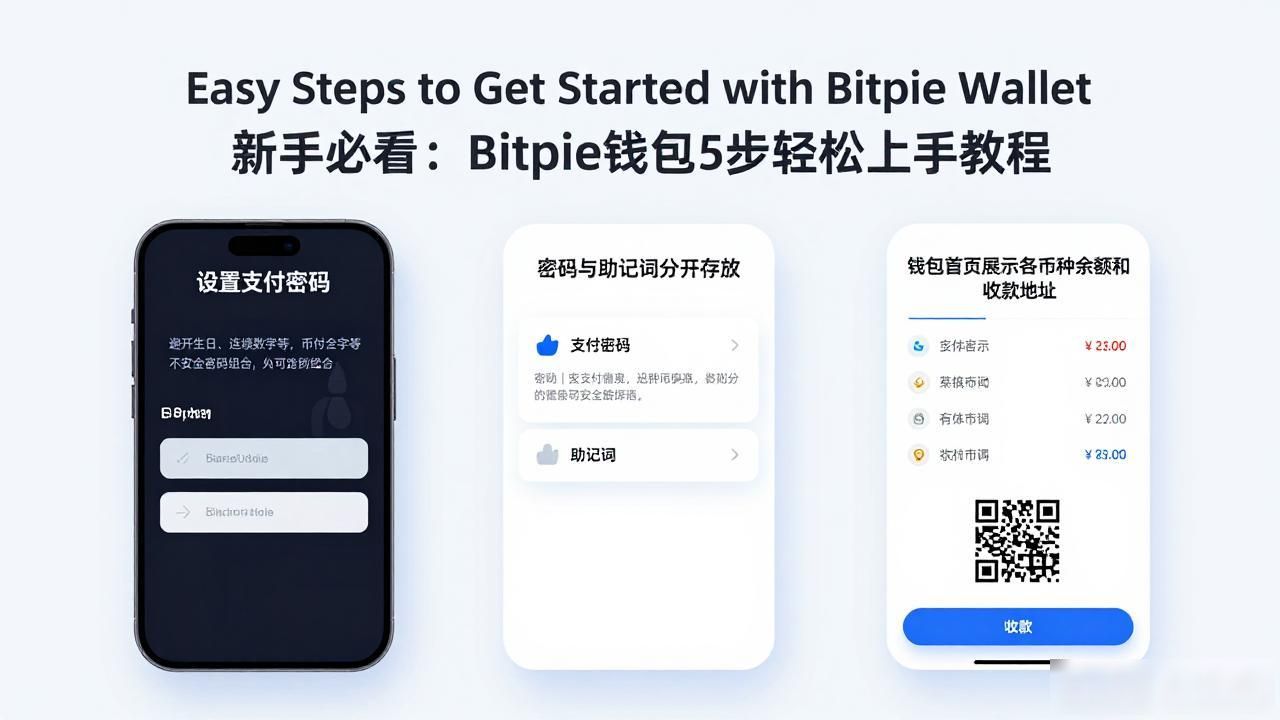 Easy Steps to Get Started with Bitpie Wallet 新手必看：Bitpie钱包5步轻松上手教程