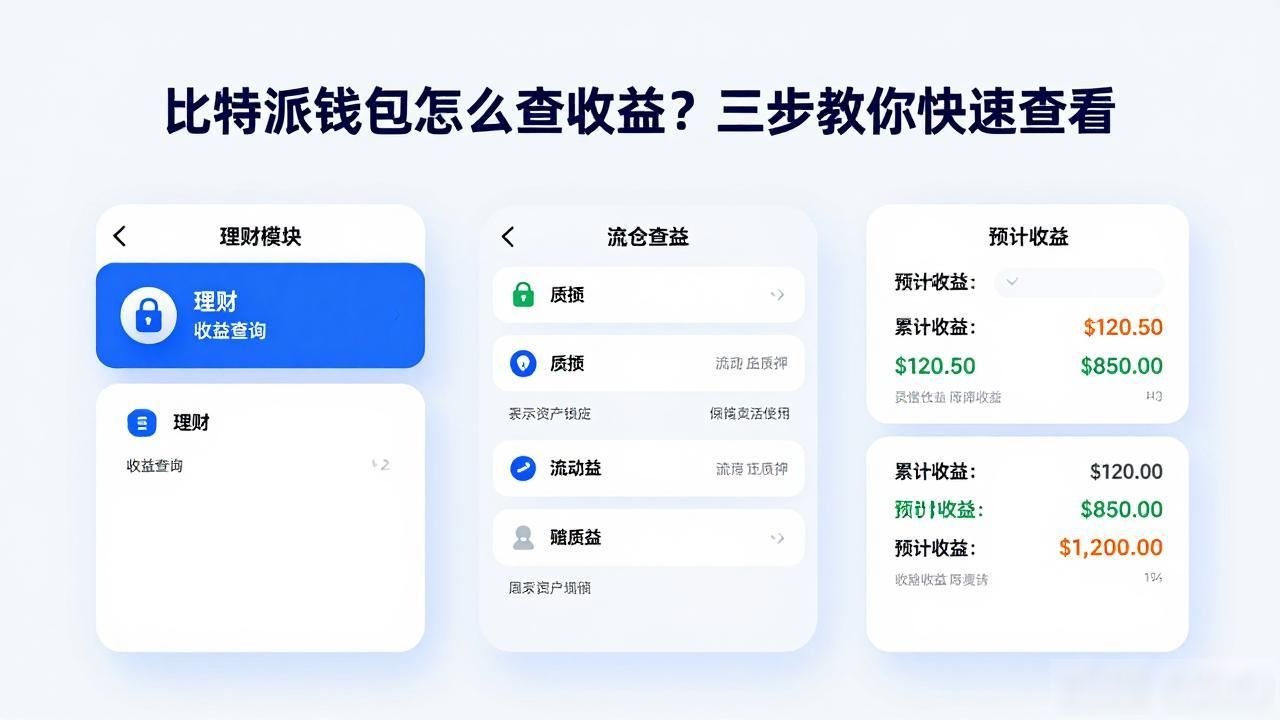 比特派钱包怎么查收益？三步教你快速查看
