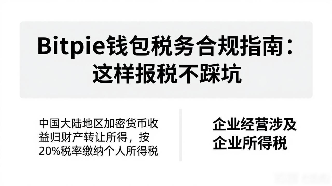 加密货币投资者税务合规要求_Bitpie钱包数字资产交易税务责任_使用 Bitpie 钱包的税务合规建议