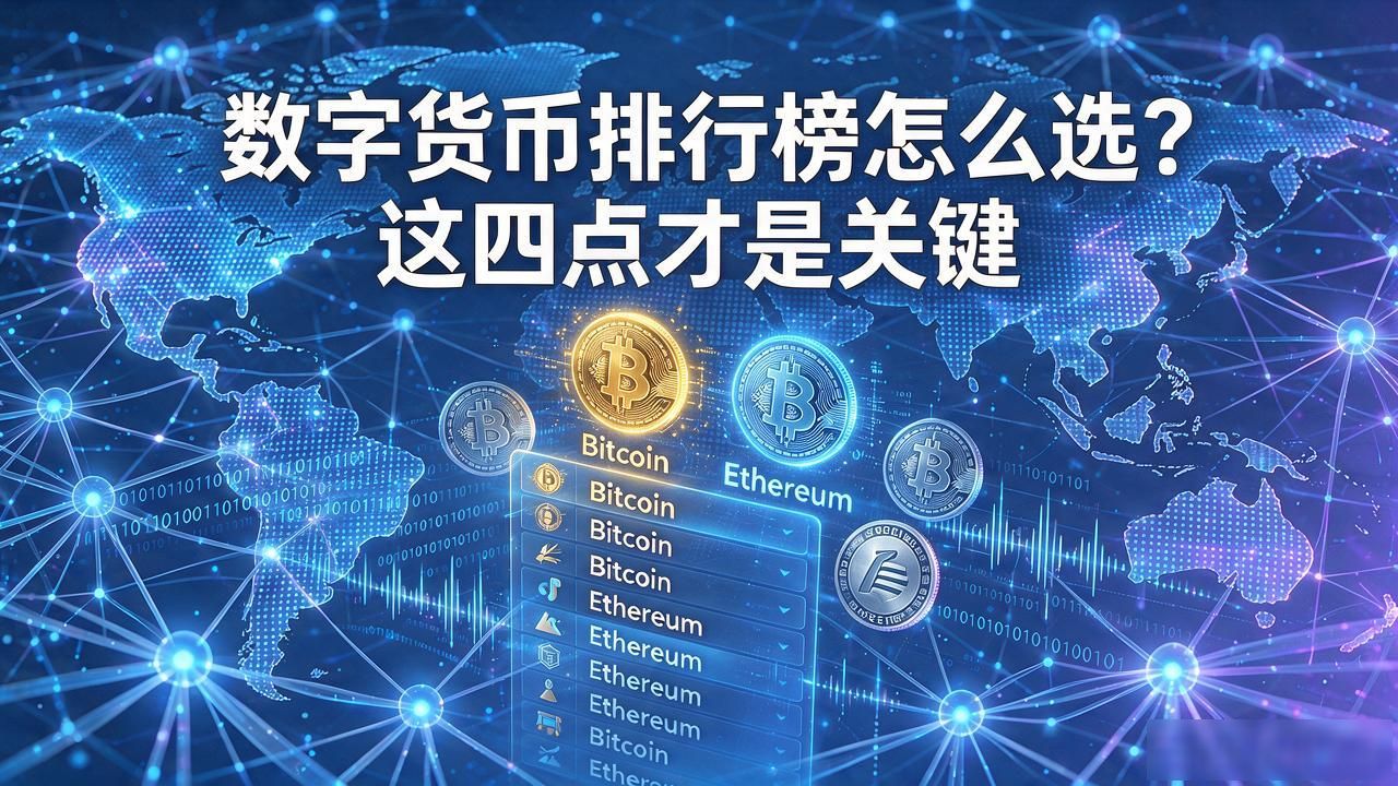 数字货币排行榜怎么选？这四点才是关键