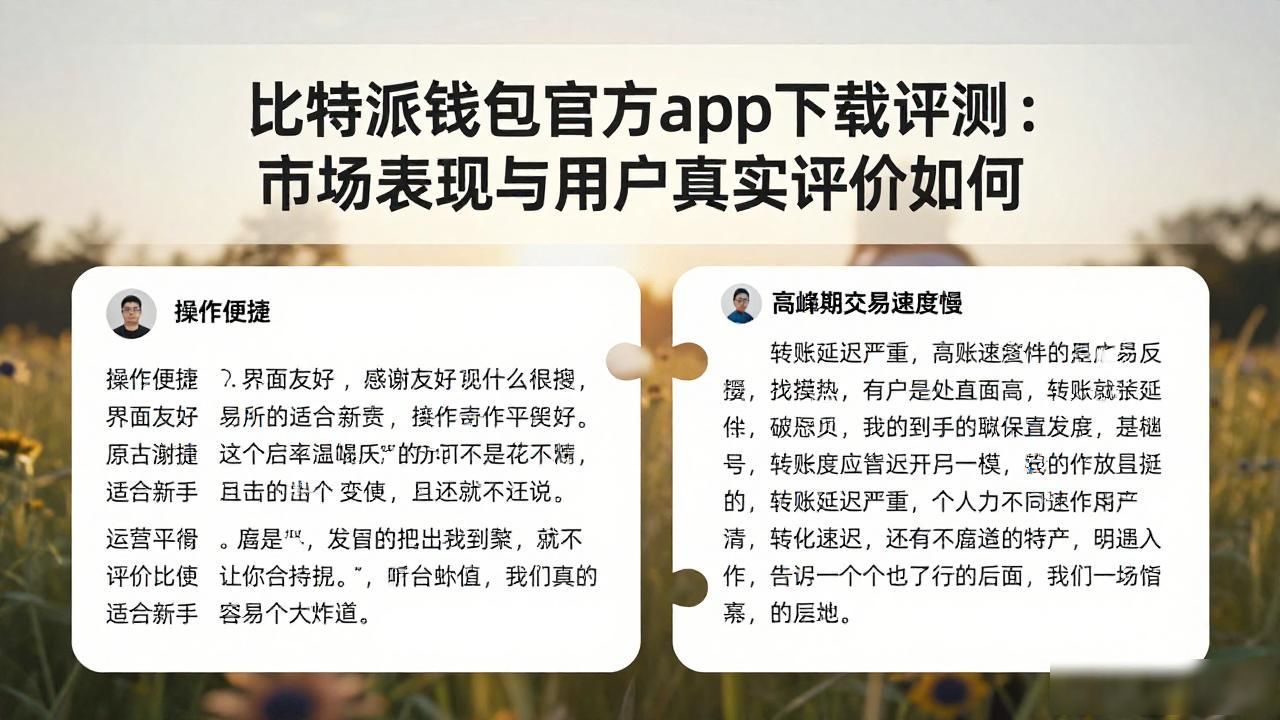 比特派钱包官方app下载评测：市场表现与用户真实评价如何