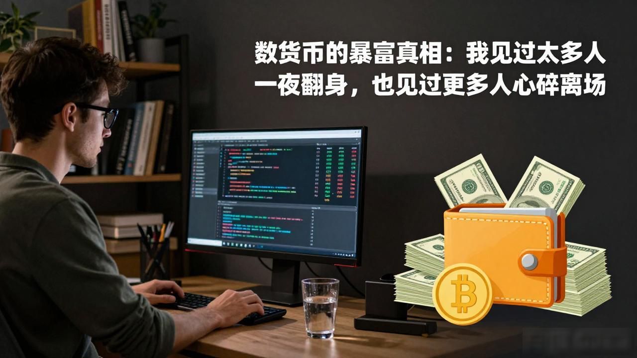 数字货币的暴富真相：我见过太多人一夜翻身，也见过更多人心碎离场