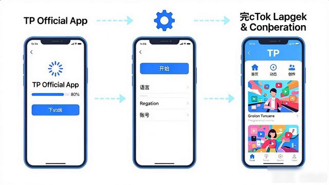 正版官网_正版账号_TP官方正版下载安装后首次登录配置步骤