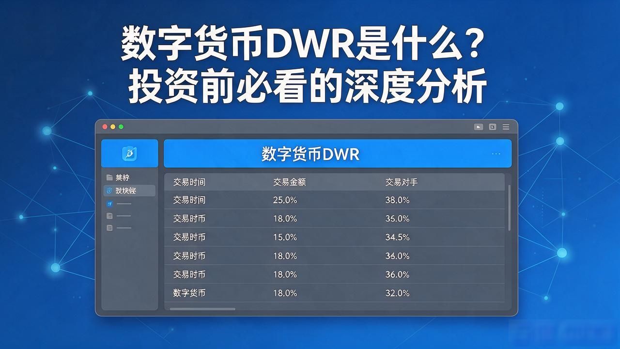 数字货币DWR是什么？投资前必看的深度分析