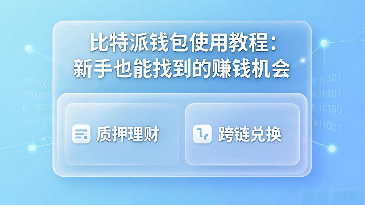 比特派钱包使用教程：新手也能找到的赚钱机会