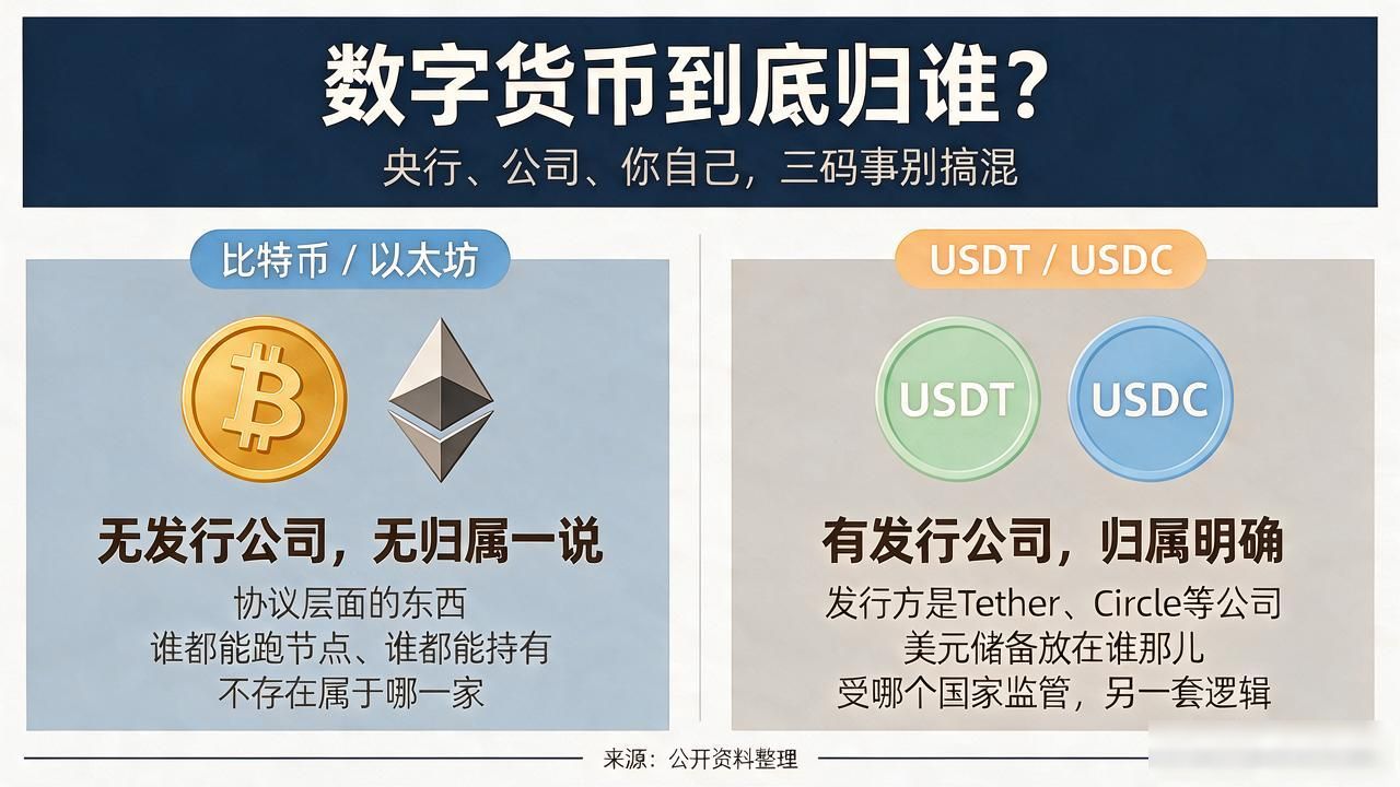 数字货币所有权归属分析_数字货币属于哪一家_数字人民币与比特币区别