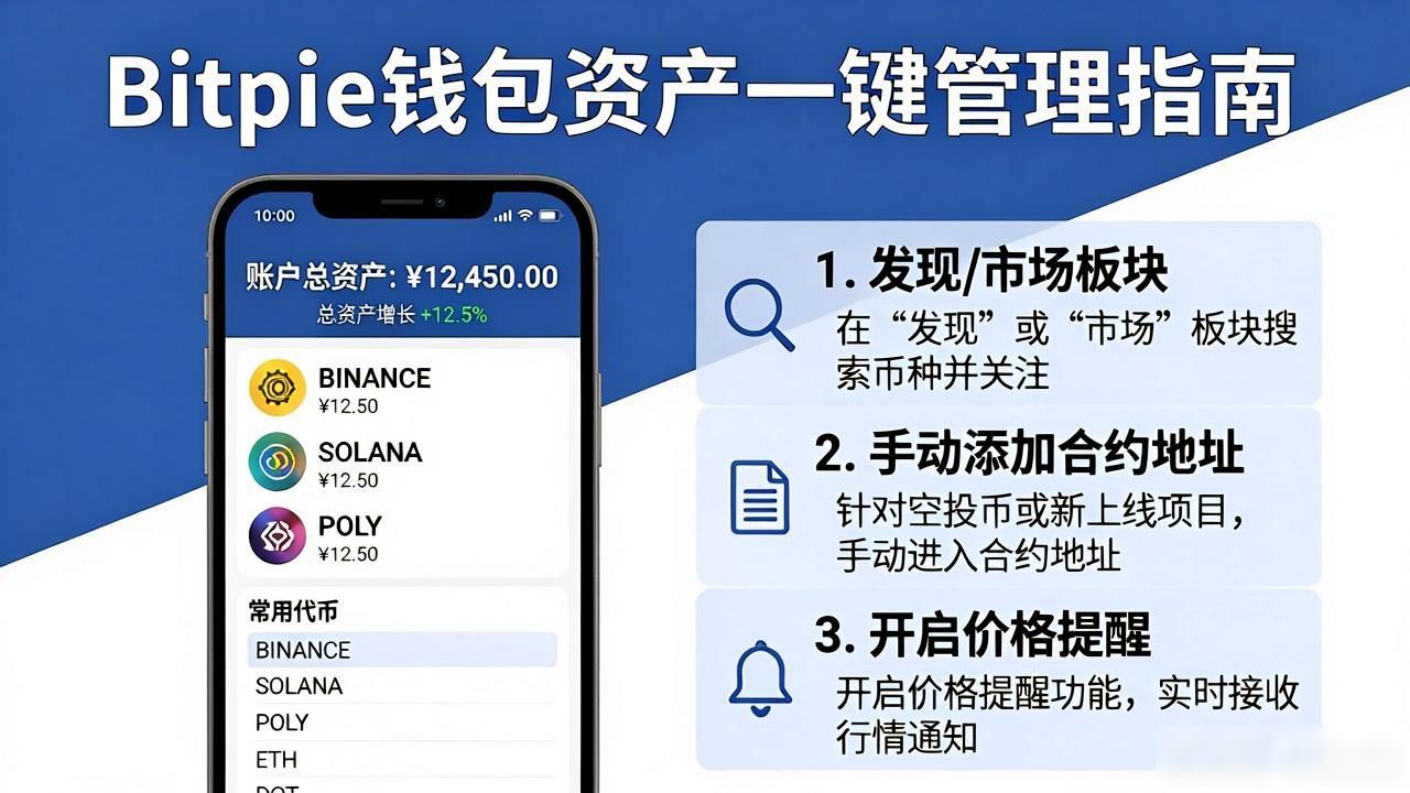 加密世界数字资产管理_Bitpie钱包使用指南_如何使用Bitpie比特派钱包进行资产管理？