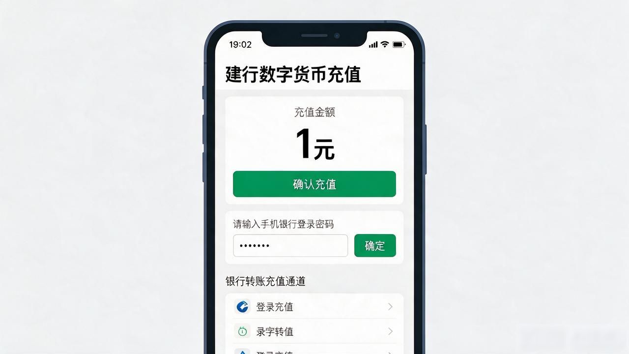 建行数字货币怎么充值？手机银行绑卡两步到账，附实用提醒