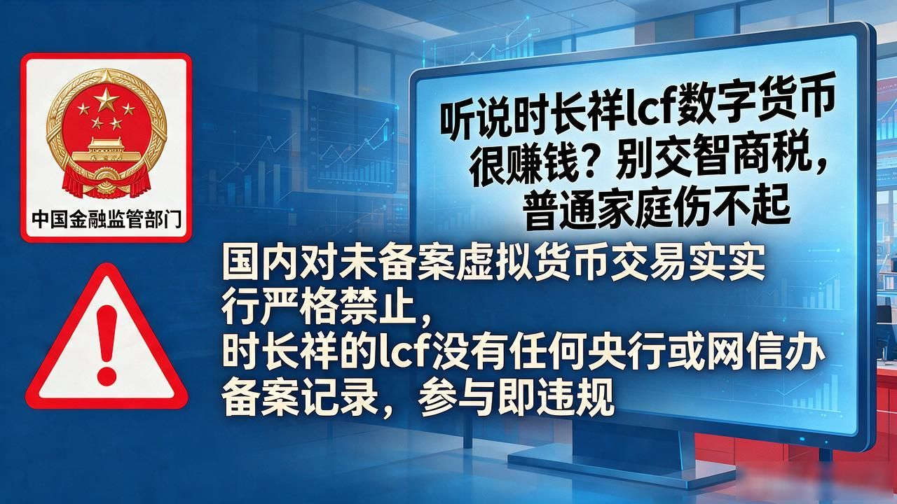 听说时长祥lcf数字货币很赚钱？别交智商税，普通家庭伤不起