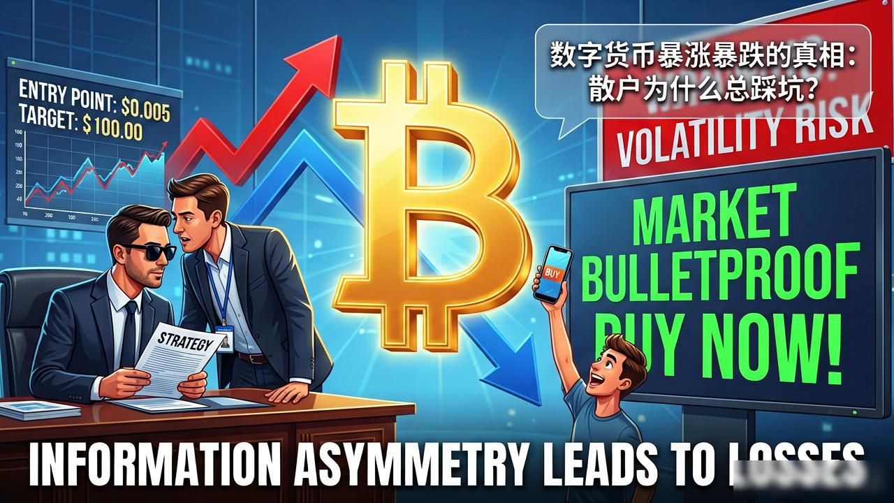 数字货币暴涨暴跌的真相：散户为什么总踩坑？