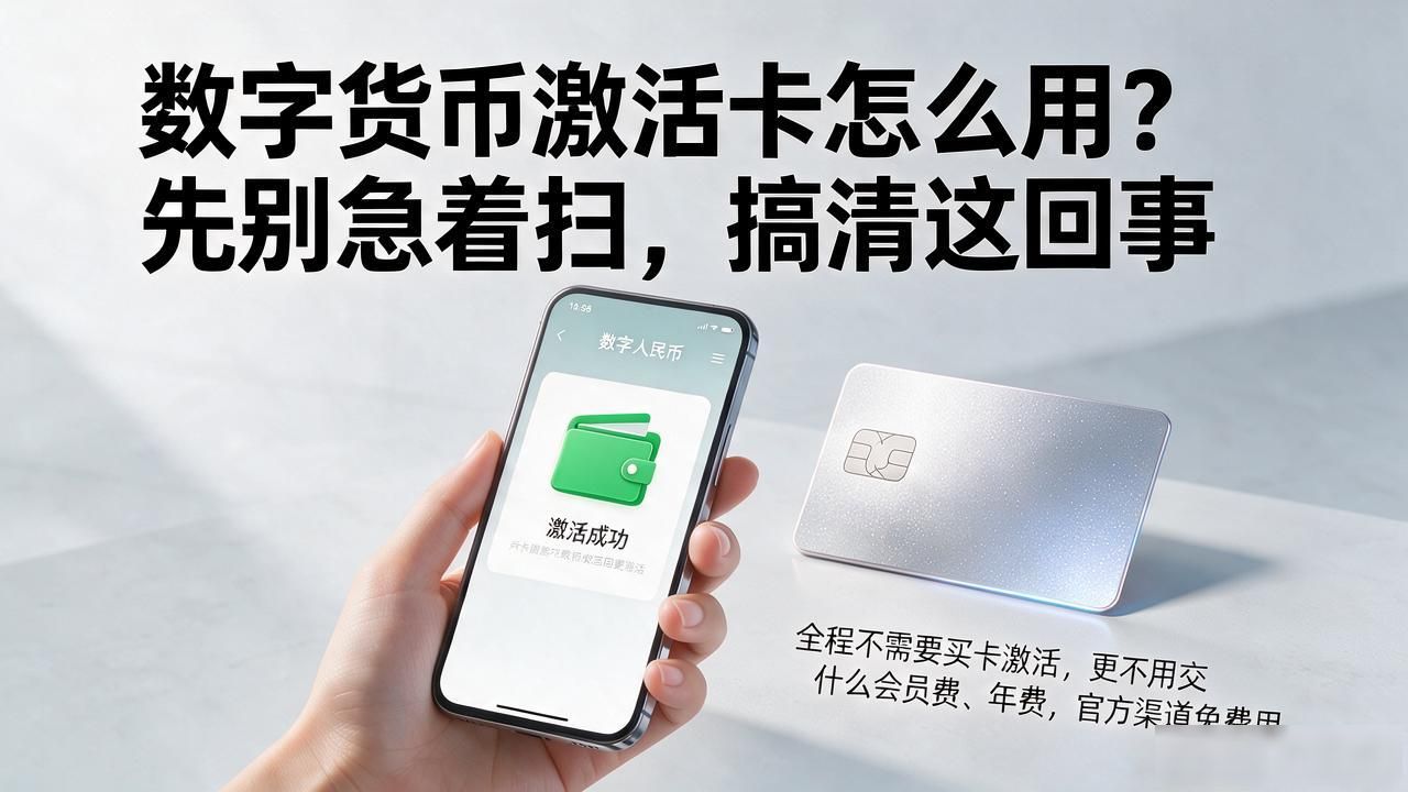 数字货币激活卡怎么用_数字人民币如何使用教程_数字货币激活卡骗局