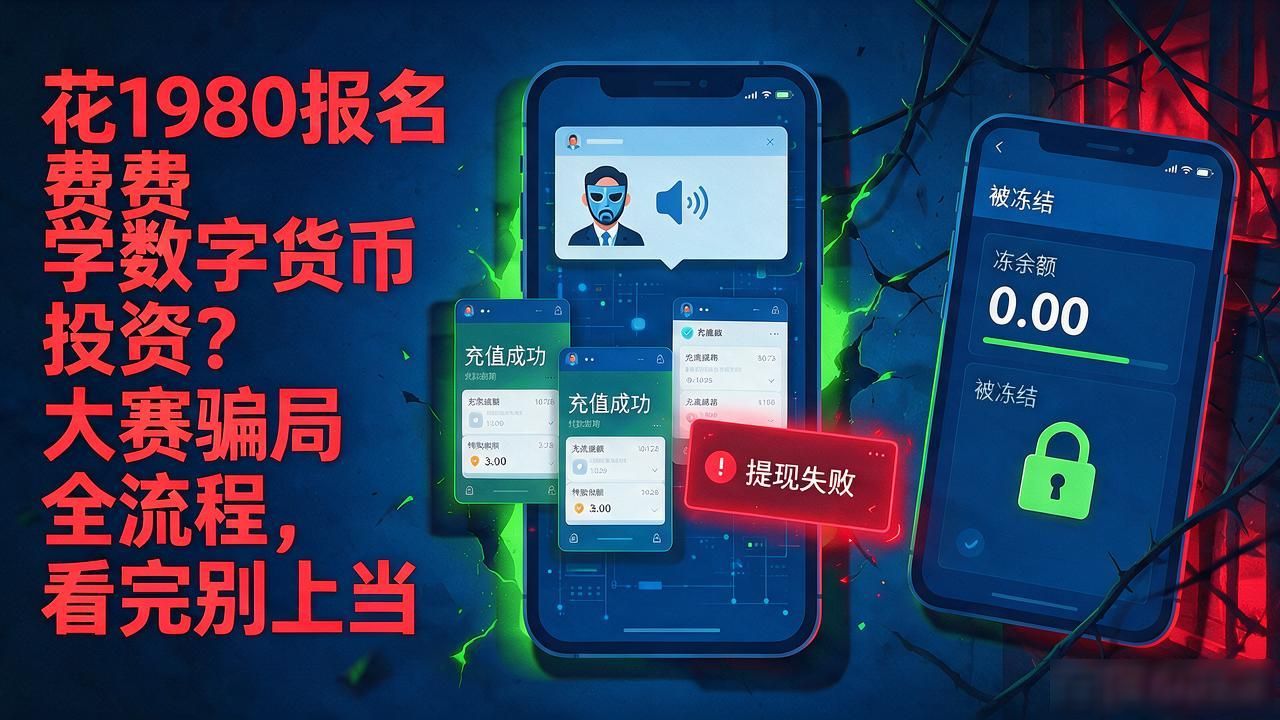 花1980报名费学数字货币投资？大赛骗局全流程，看完别上当