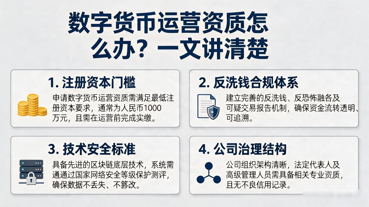 合规地区数字货币牌照申请_数字货币行业运营资质_数字货币运营资质要求