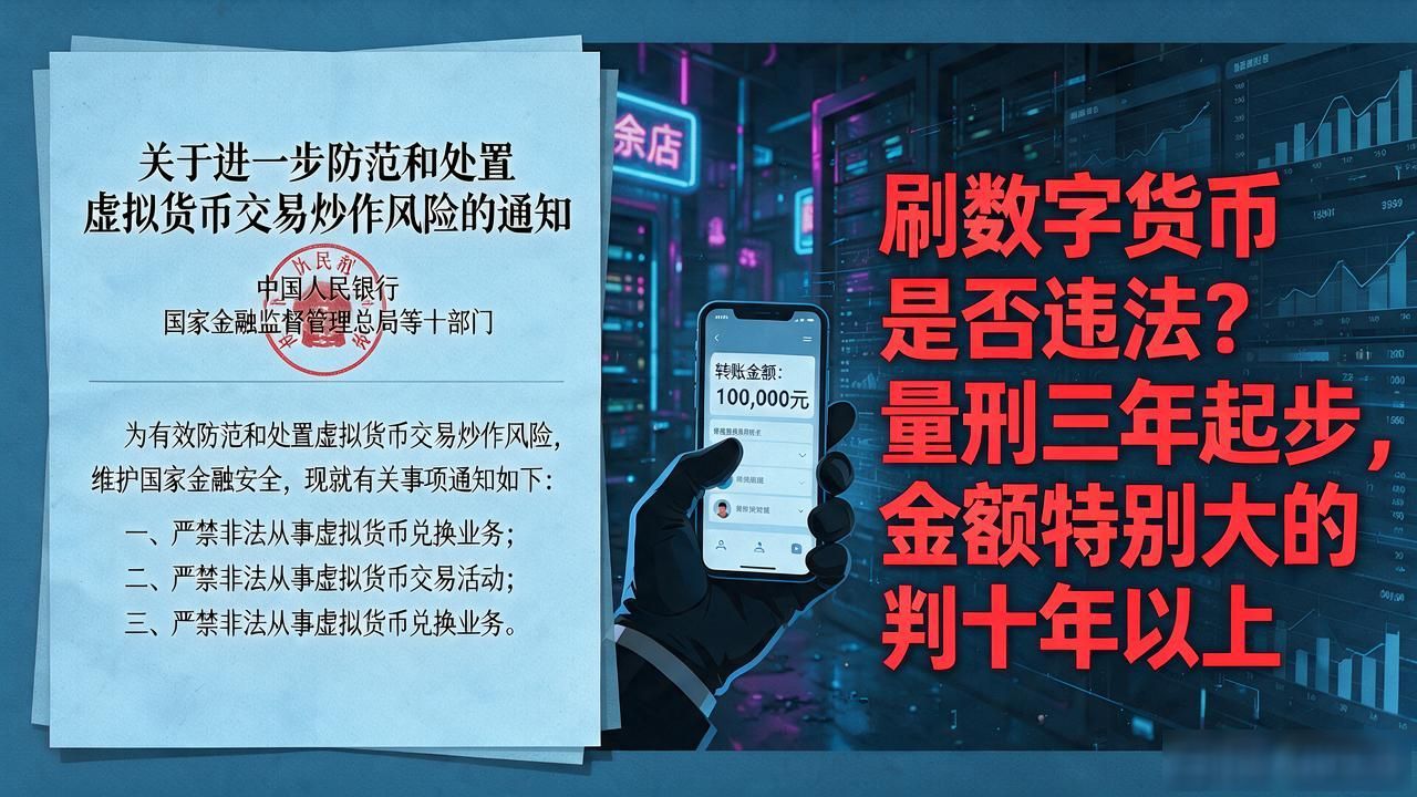 刷数字货币是否违法？不是小打小闹，严重后果远超你想象