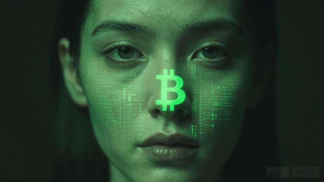 加密货币绿色人脸图片含义_数字货币绿脸图片_币圈绿色人脸视觉符号