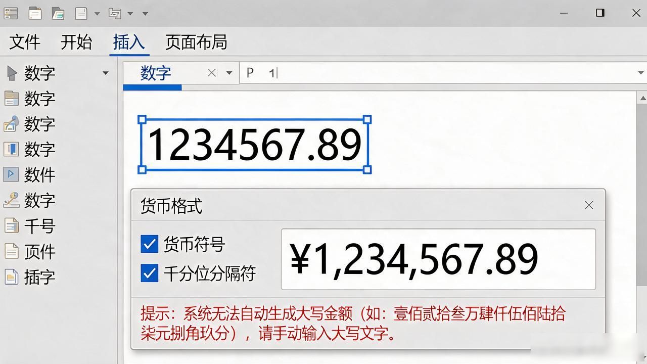 word数字自动转换成货币 别再手动加符号了