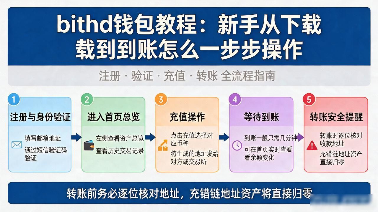 bithd钱包教程：新手从下载到到账怎么一步步操作