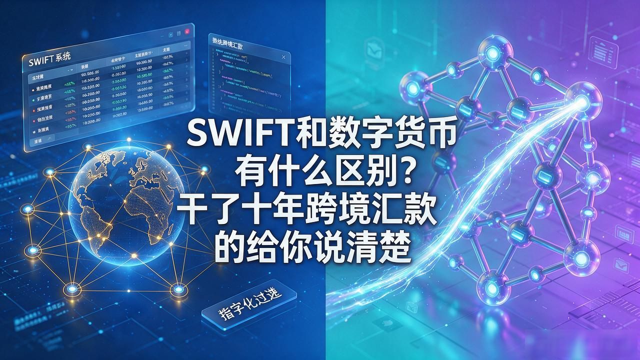 SWIFT和数字货币有什么区别？干了十年跨境汇款的给你说清楚