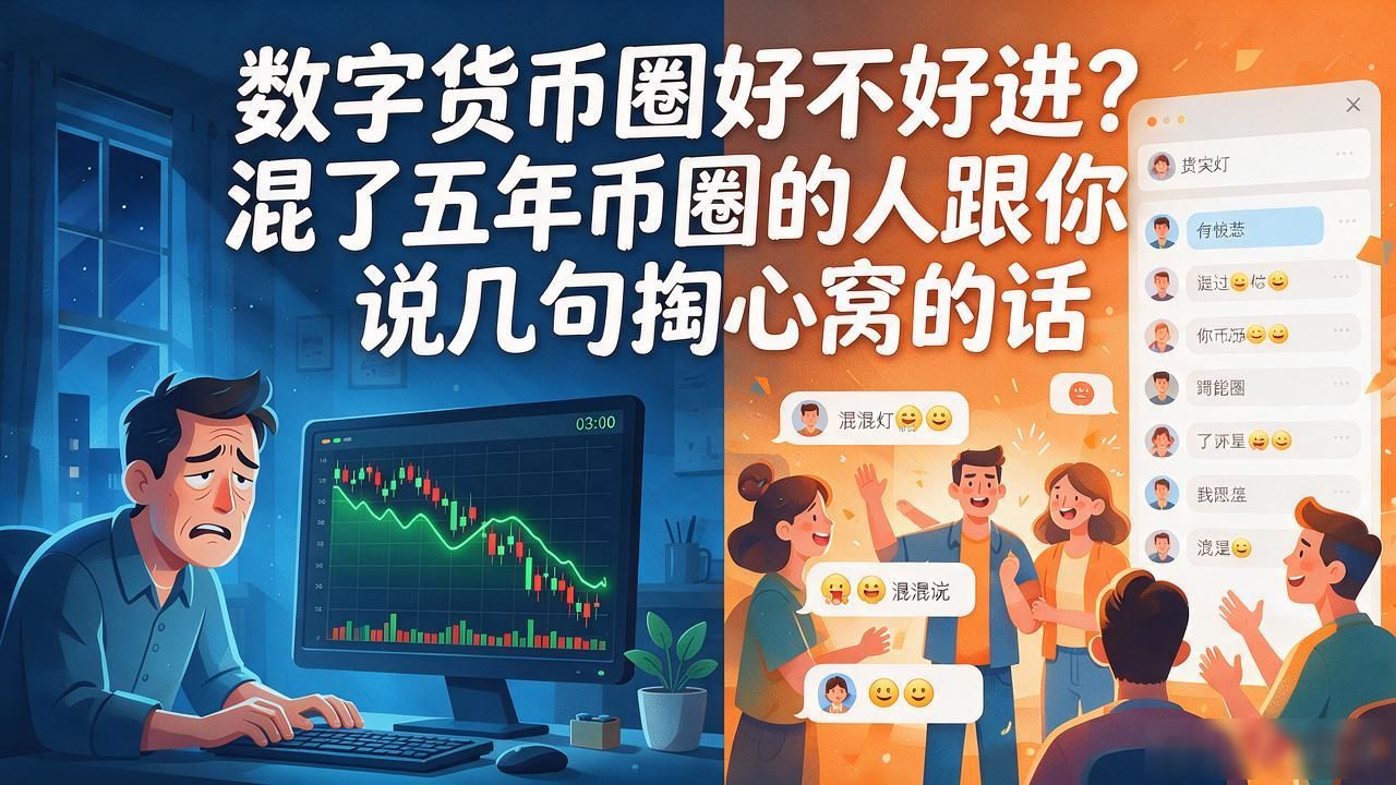 数字货币圈好不好进？混了五年币圈的人跟你说几句掏心窝的话