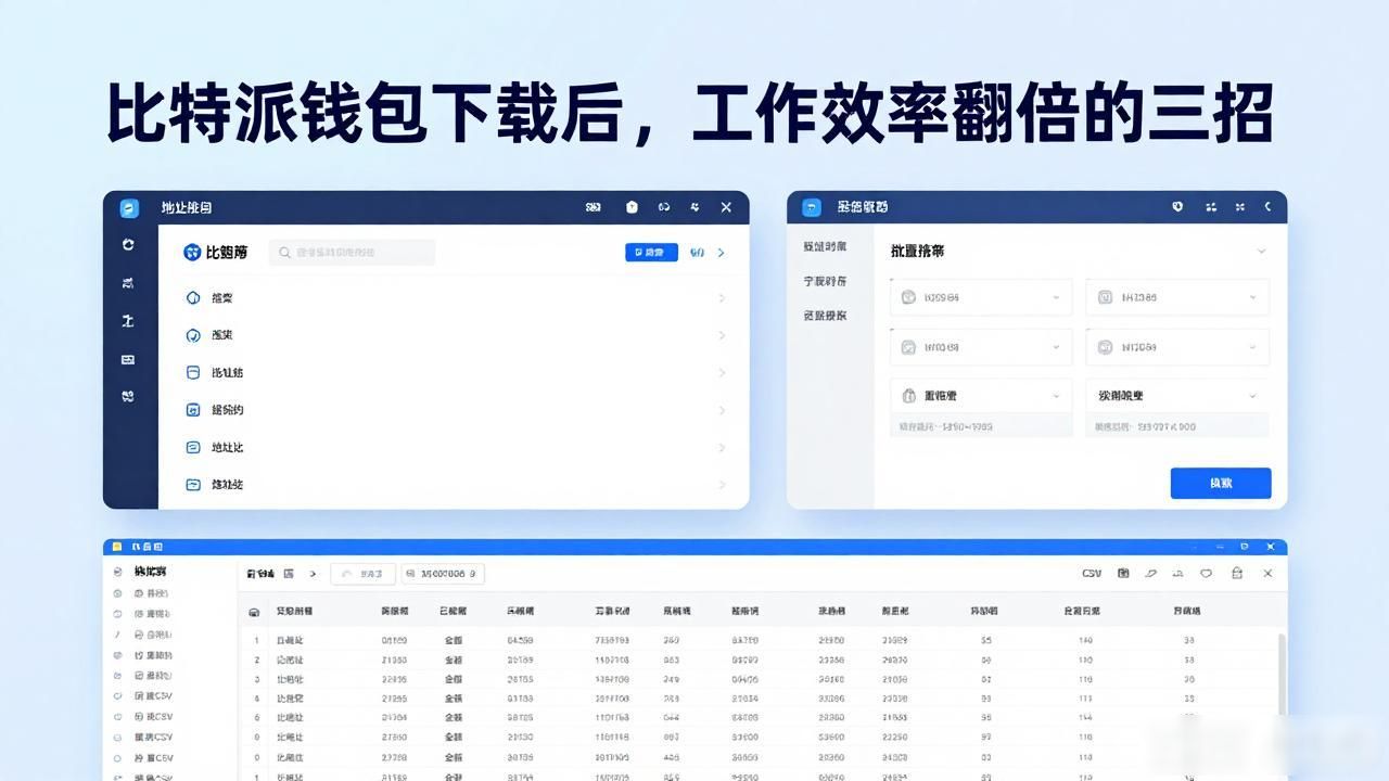 比特派钱包官方版下载_加密资产处理效率提升_如何通过比特派钱包app官方版下载提升工作效率？