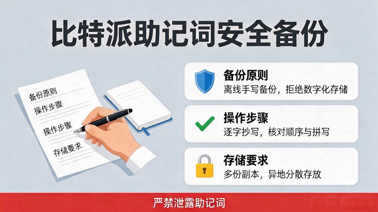 比特派创建钱包账号_比特派创建钱包完整步骤 新手数字资产管理入门 助记词安全备份方法