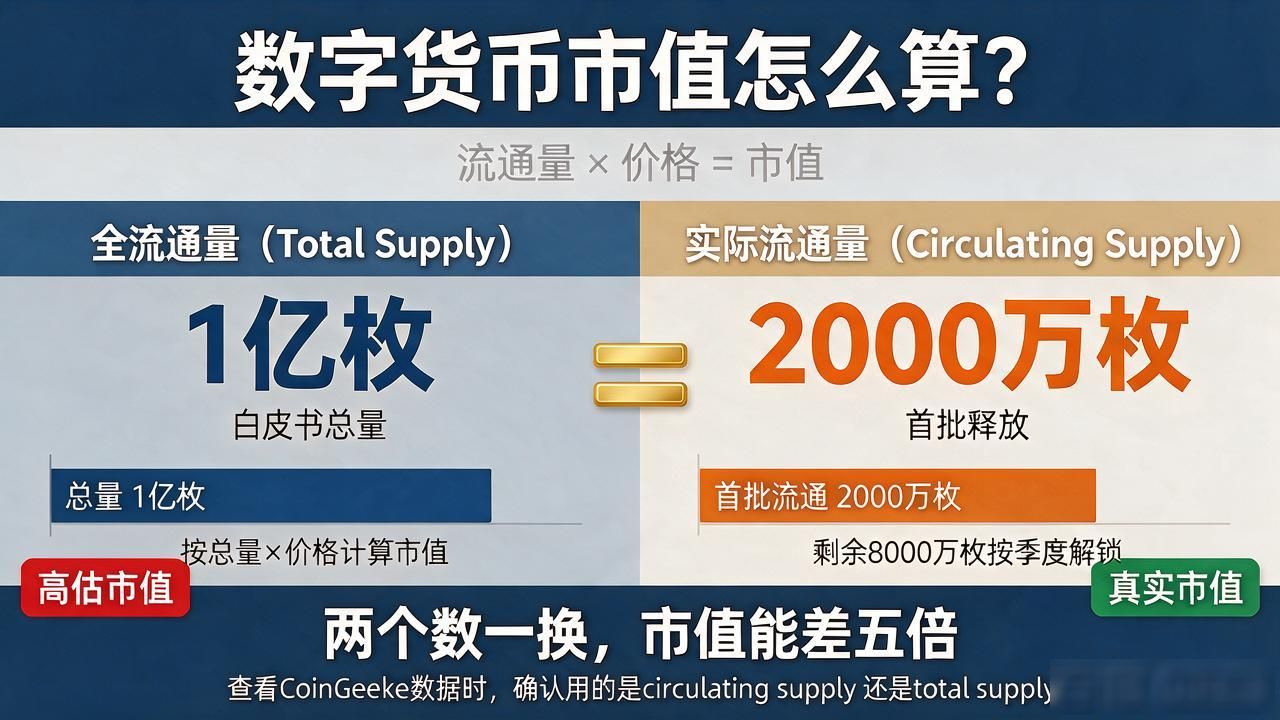 流通量与全流通量区别_数字货币怎么算市值_数字货币市值计算公式