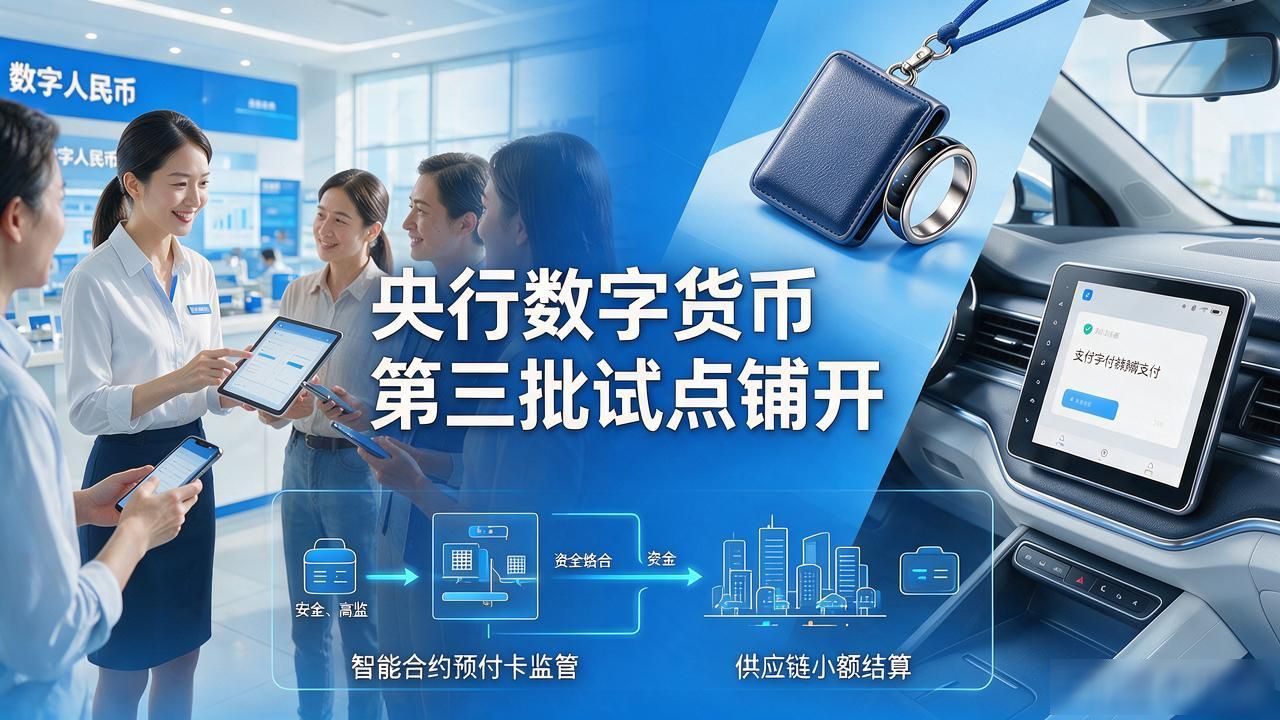 央行数字货币第三批试点铺开了，普通人钱包到底怎么用上
