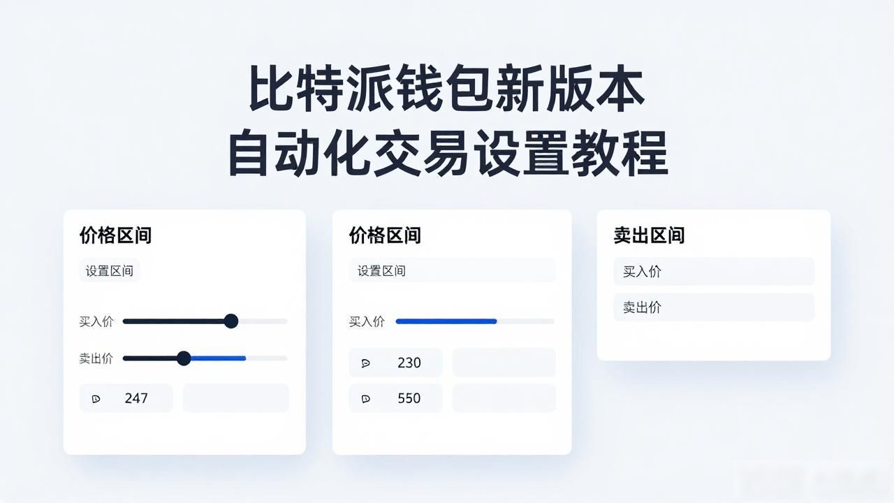 比特派钱包新版本自动化交易设置教程