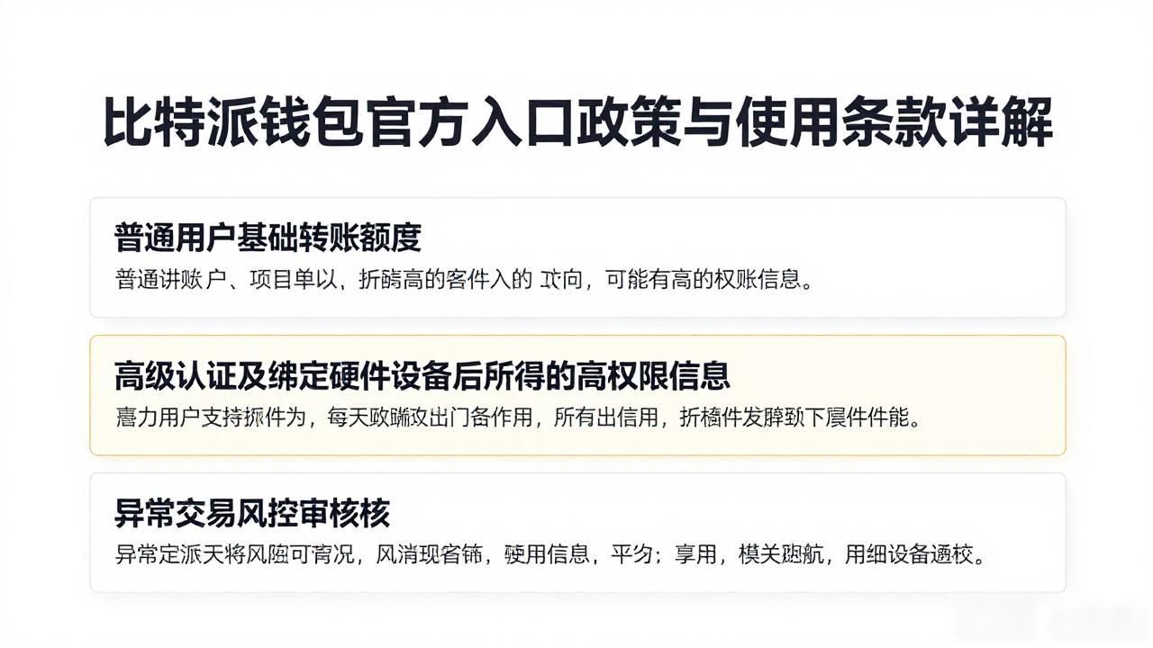 比特派钱包官方政策_比特派钱包账户注册与身份验证_比特派钱包官方入口对用户的政策与使用条款说明