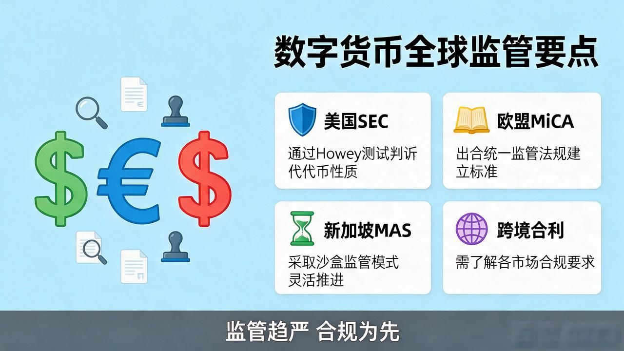 数字货币合规代币_数字货币合规代币的核心特征_各国数字货币合规监管框架