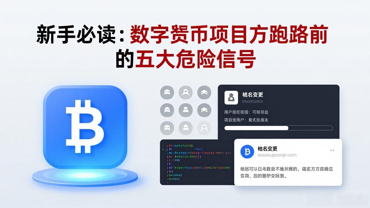 新手必读：数字货币项目方跑路前的五大危险信号